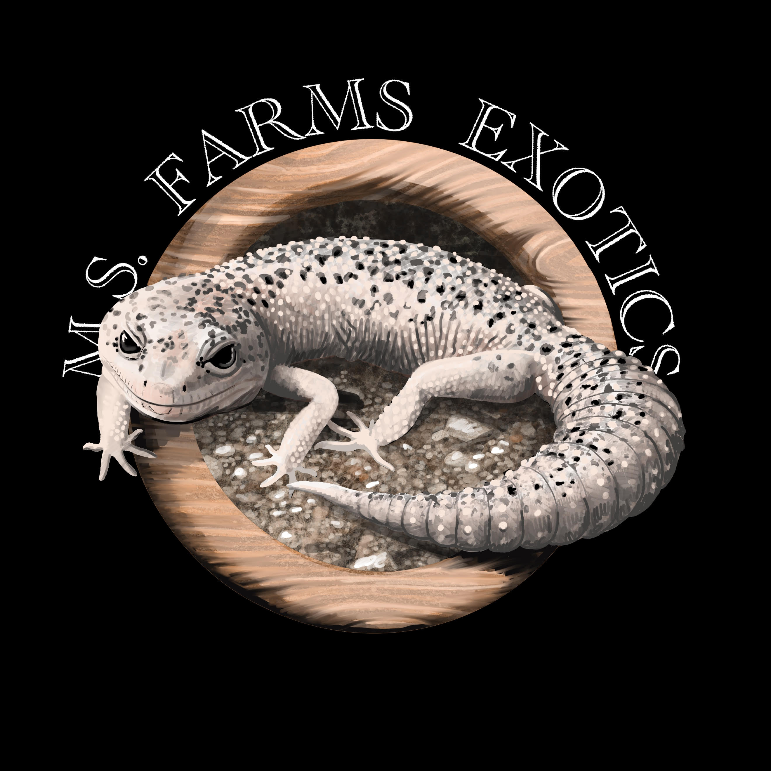 Logo for MS Farms Exotic Geckos
